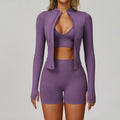 2/3PCS Seamless Yoga Set Gym Workout Suits Athletic Wear Women Legging Fitness Bra Crop Top Long Sleeve Sports Suits Sportswear