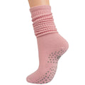 Calcetas antideslizantes para Pilates y ejercicio en interiores (paquete de 1 a 3 pares): transpirables, de corte medio y con diseño de doble banda